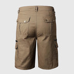 Men's Knee-Length Cargo Shorts with Multi-Pocket Storage — product photo
