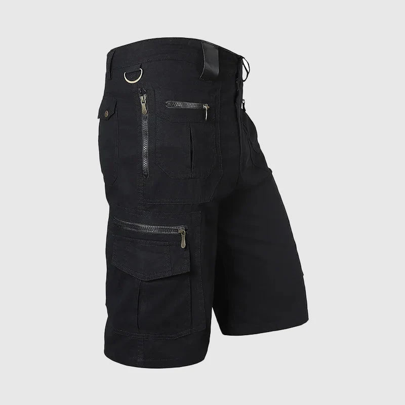 Men's Knee-Length Cargo Shorts with Multi-Pocket Storage — product photo