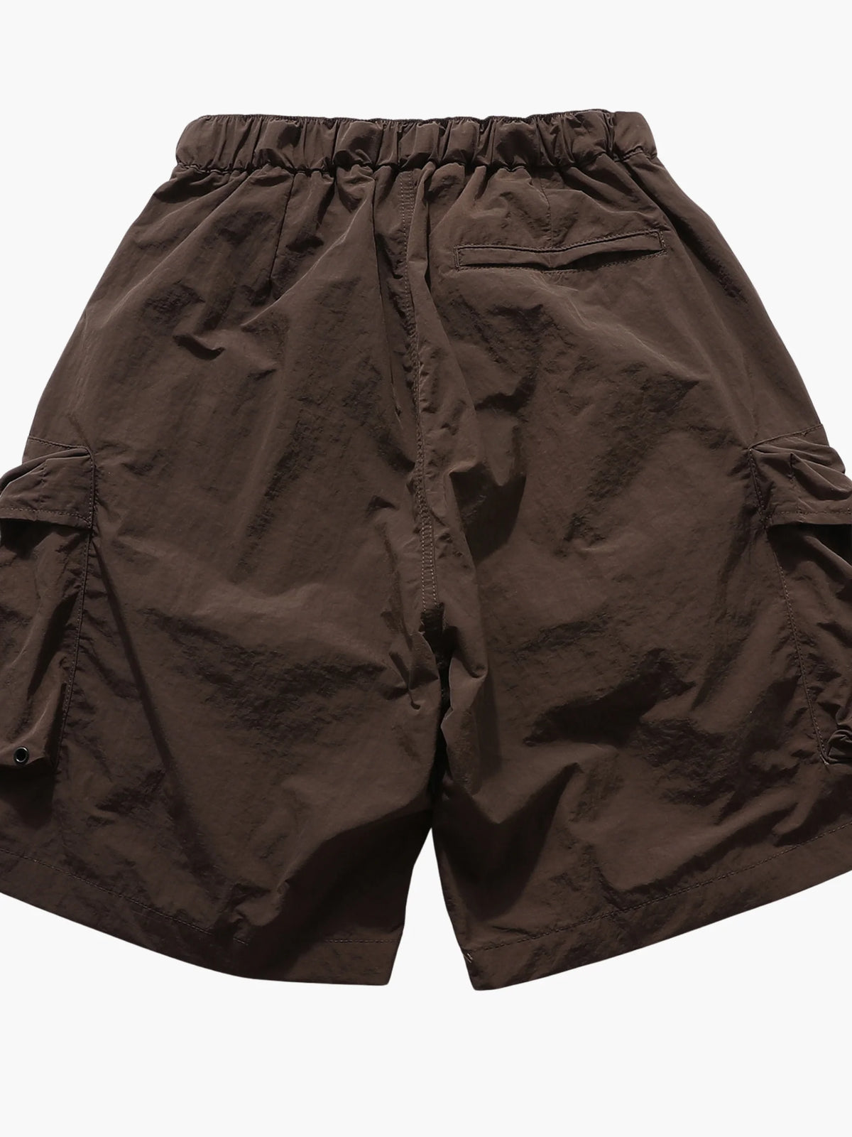 Men's Elastic Waist Cargo Shorts with Built-In Belt, Summer — product photo