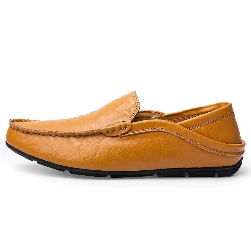 Men's Refined Italian Moccasins, Slip-On Shoes for Smart Style — product photo