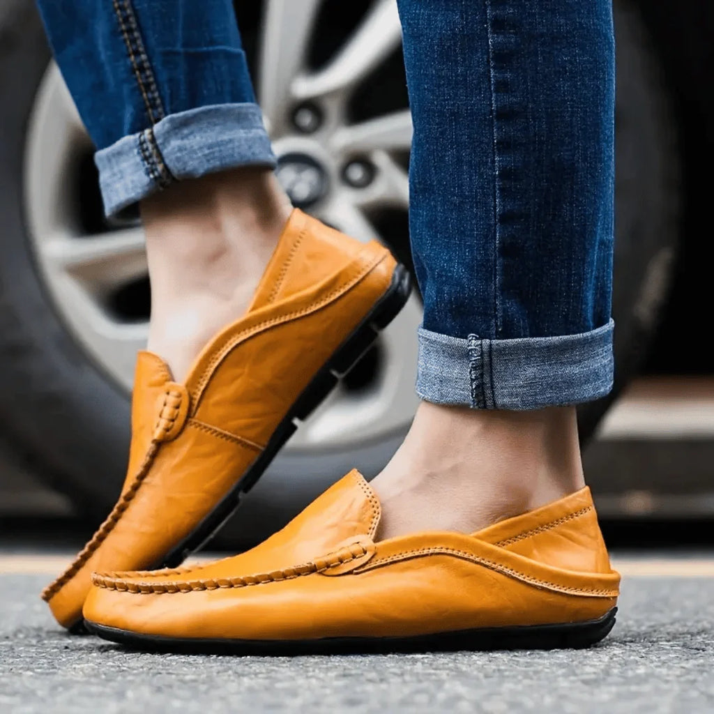 Men's Refined Italian Moccasins, Slip-On Shoes for Smart Style — product photo