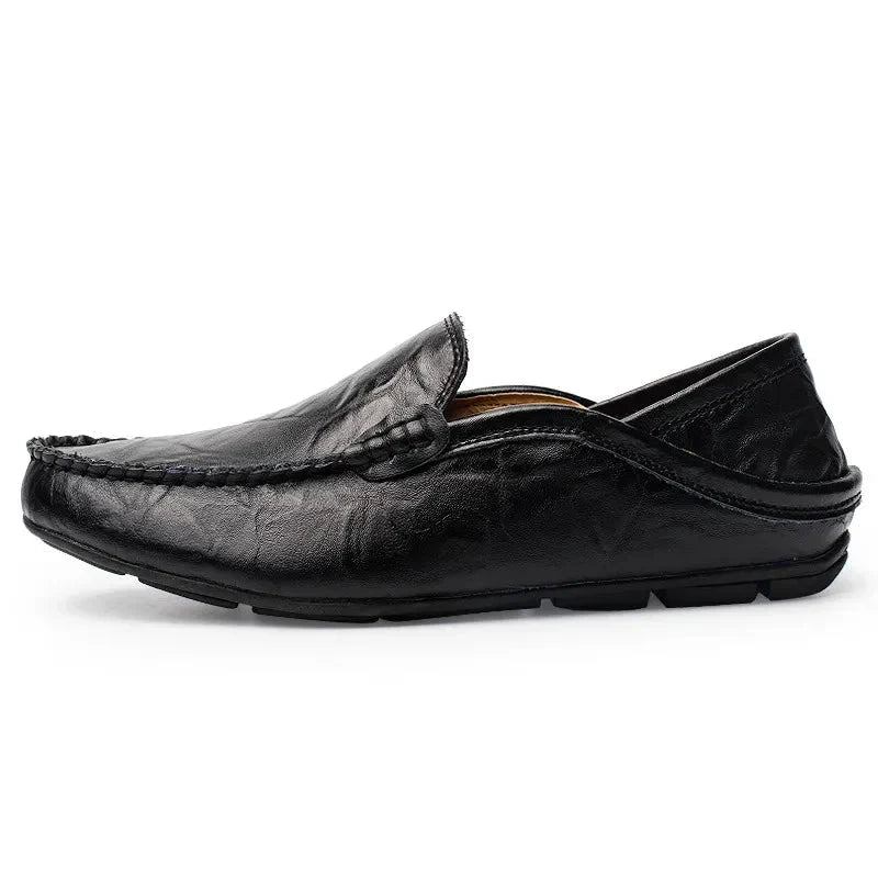 Men's Refined Italian Moccasins, Slip-On Shoes for Smart Style — product photo