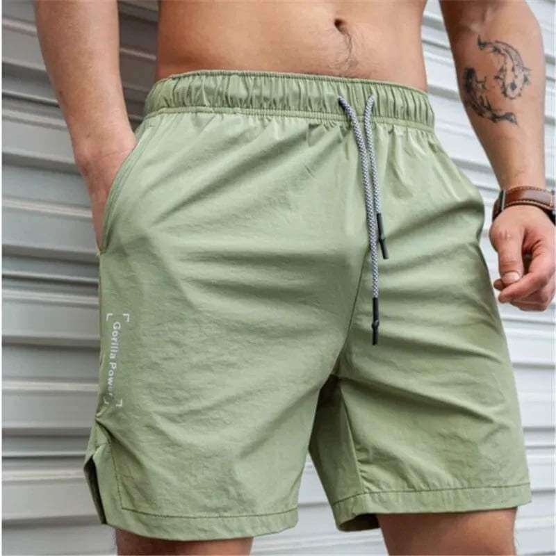 Men's Relaxed Fit Casual Shorts for Everyday Summer Wear — Green