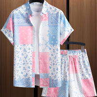 Lincoln | Men's Matching Set, Summer Shirt and Shorts for Beach Days