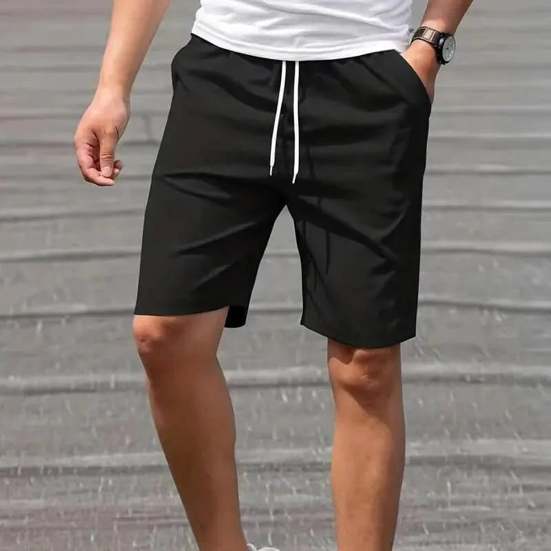 Men's Trendy Casual Shorts for Summer Weekend Getaways — Black