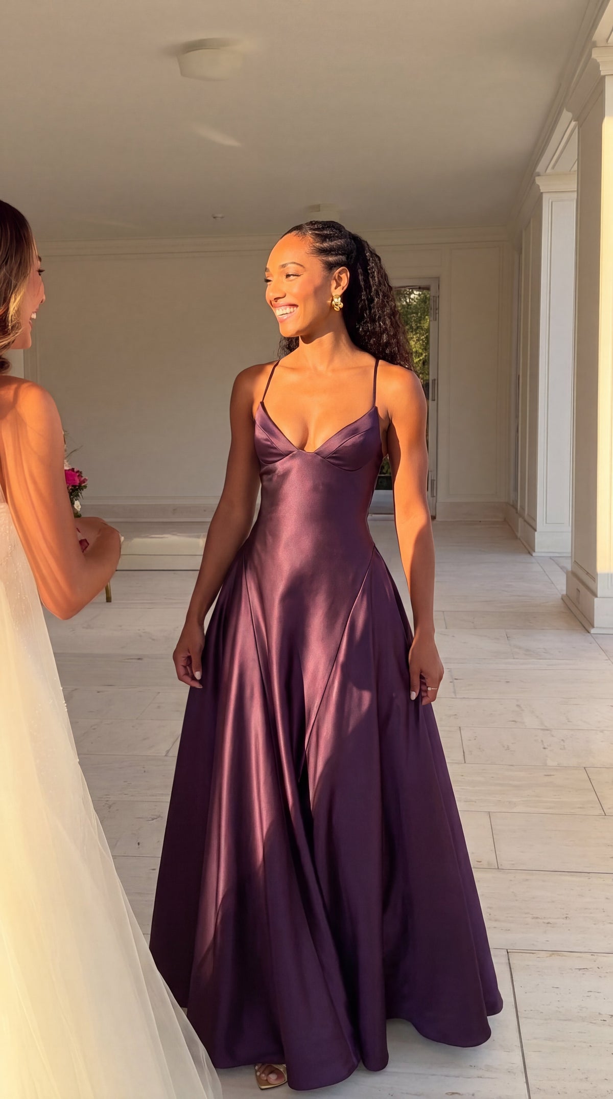 Plum maxi dress, product photo 2