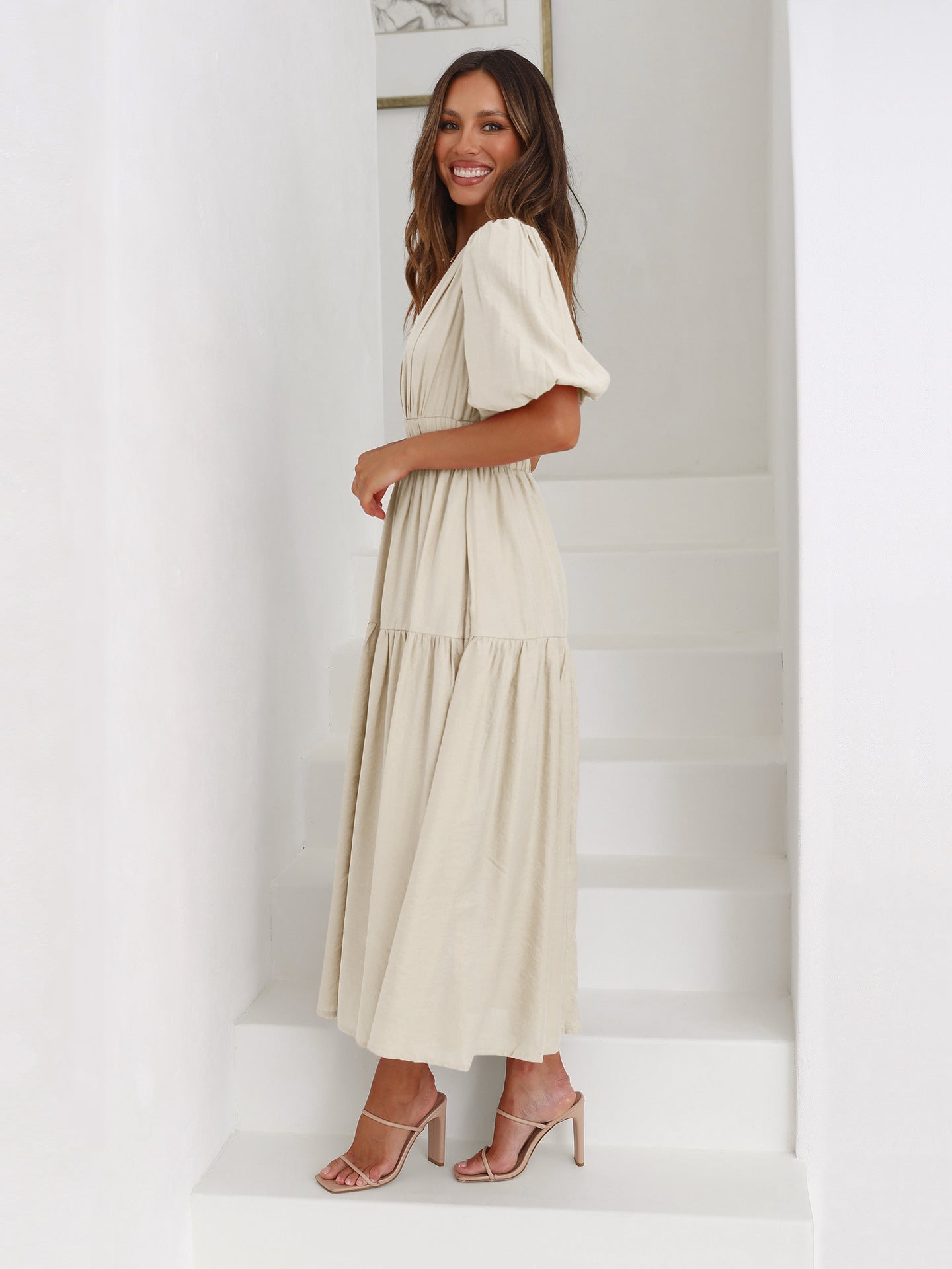 Full outfit look styled around the Black maxi dress for a polished finish