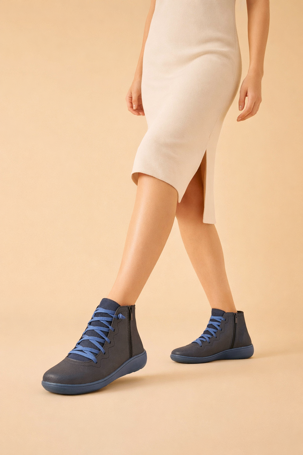 women's ankle boots low block heel