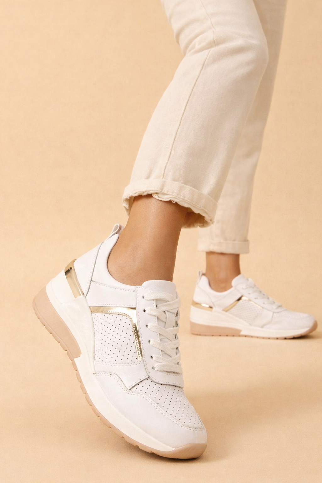 women's hidden wedge sneakers