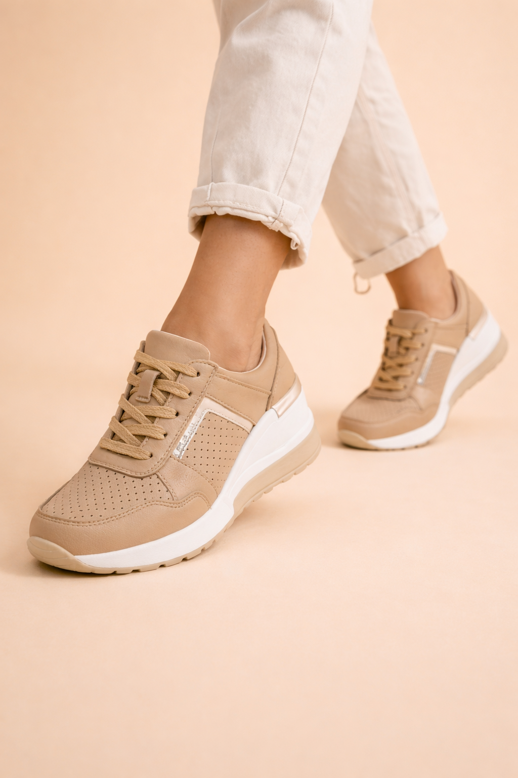 women's hidden wedge sneakers