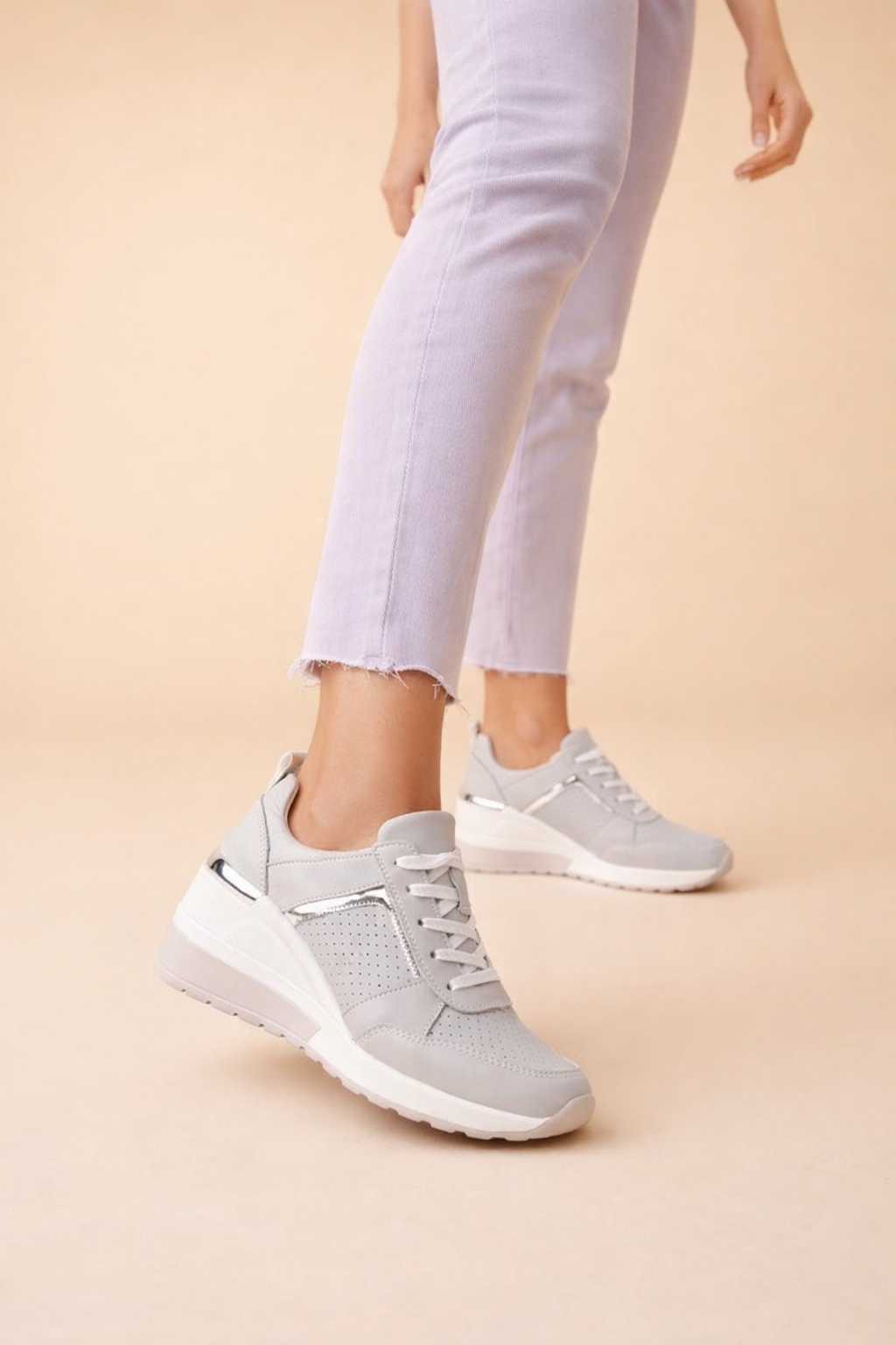 women's hidden wedge sneakers