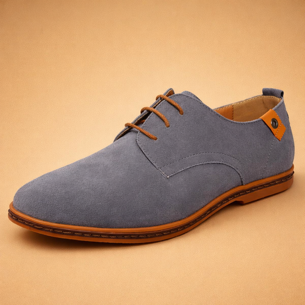 men's vegan leather lace-up oxford shoes