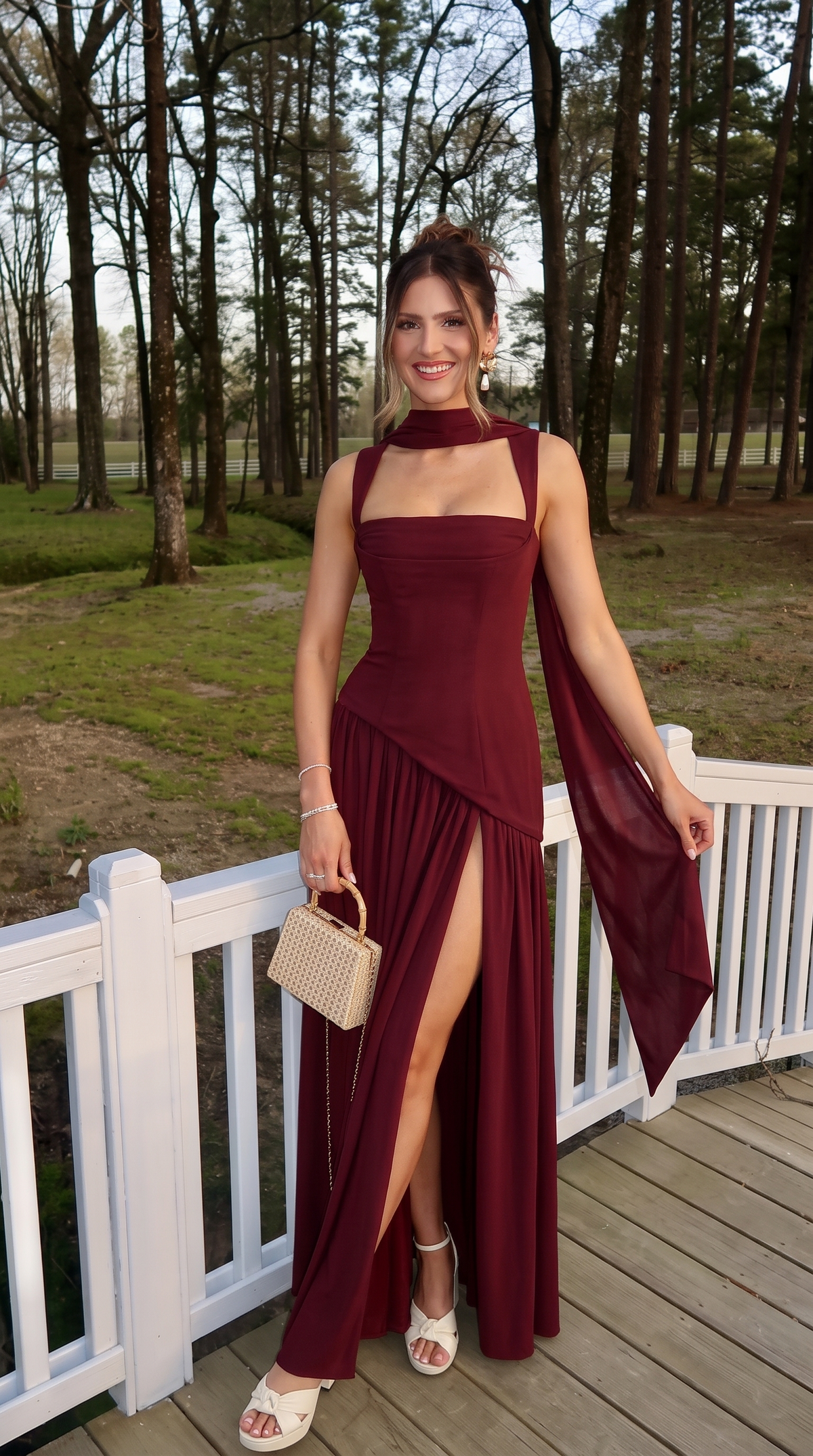 Cherry maxi dress, product photo