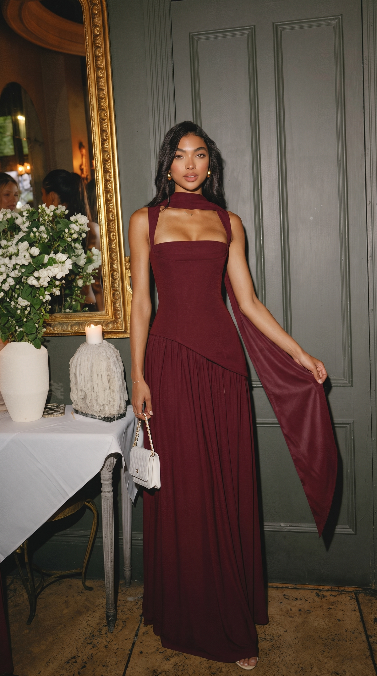 Cherry maxi dress, product photo 3