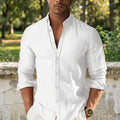 Women's Linen Button-Up Shirt, available in multiple colourways