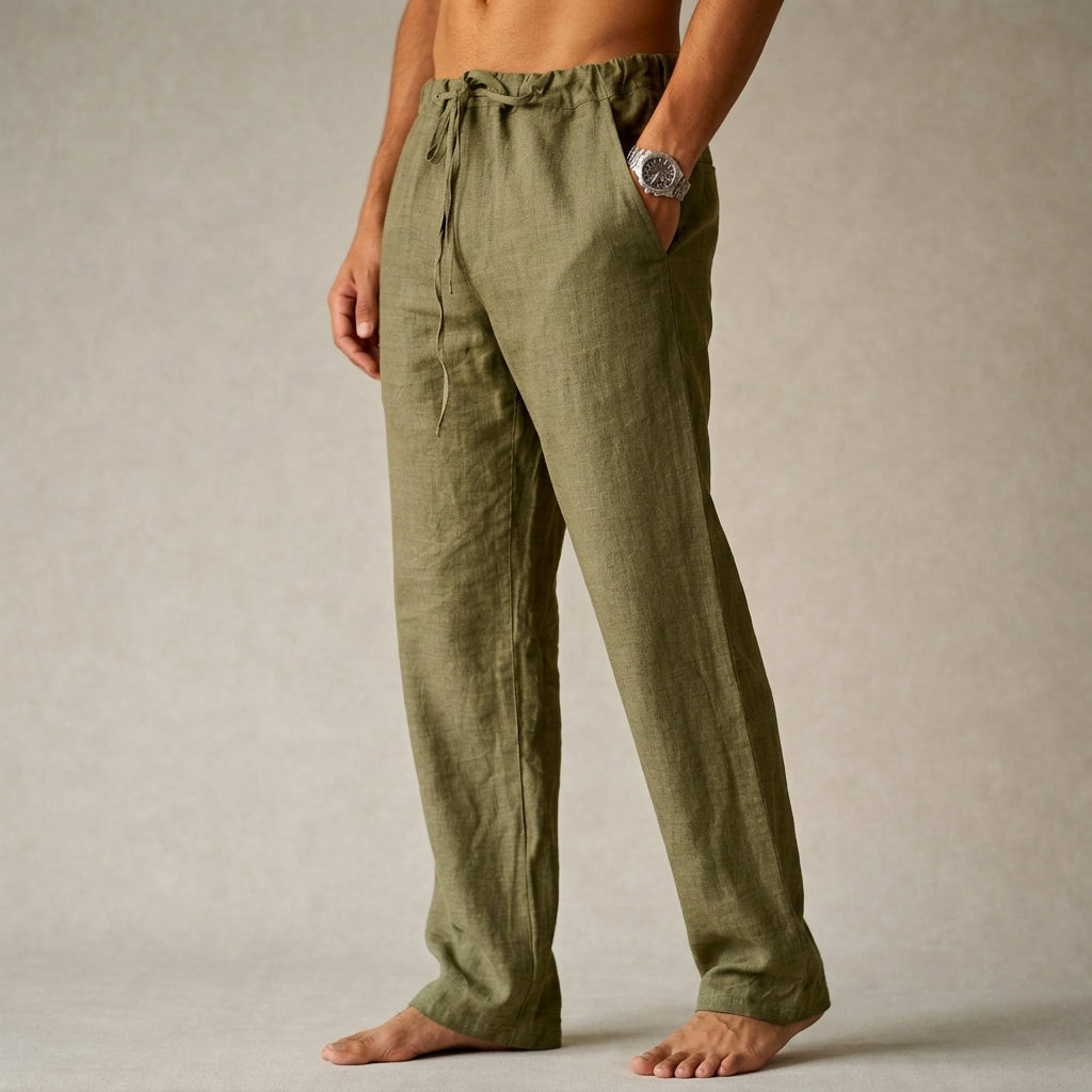 Earth-tone linen pants, available in multiple colourways, photo 2