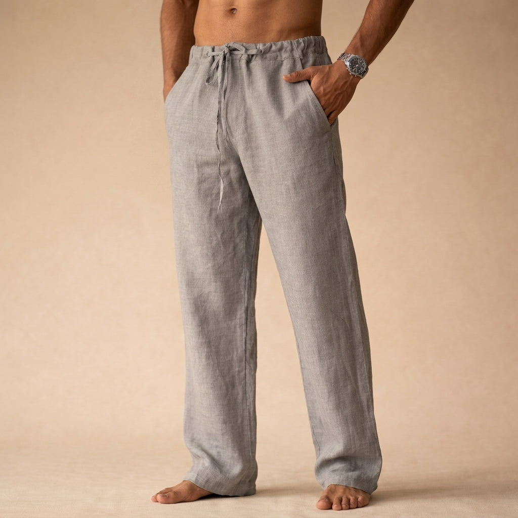Earth-tone linen pants, available in multiple colourways, photo 5
