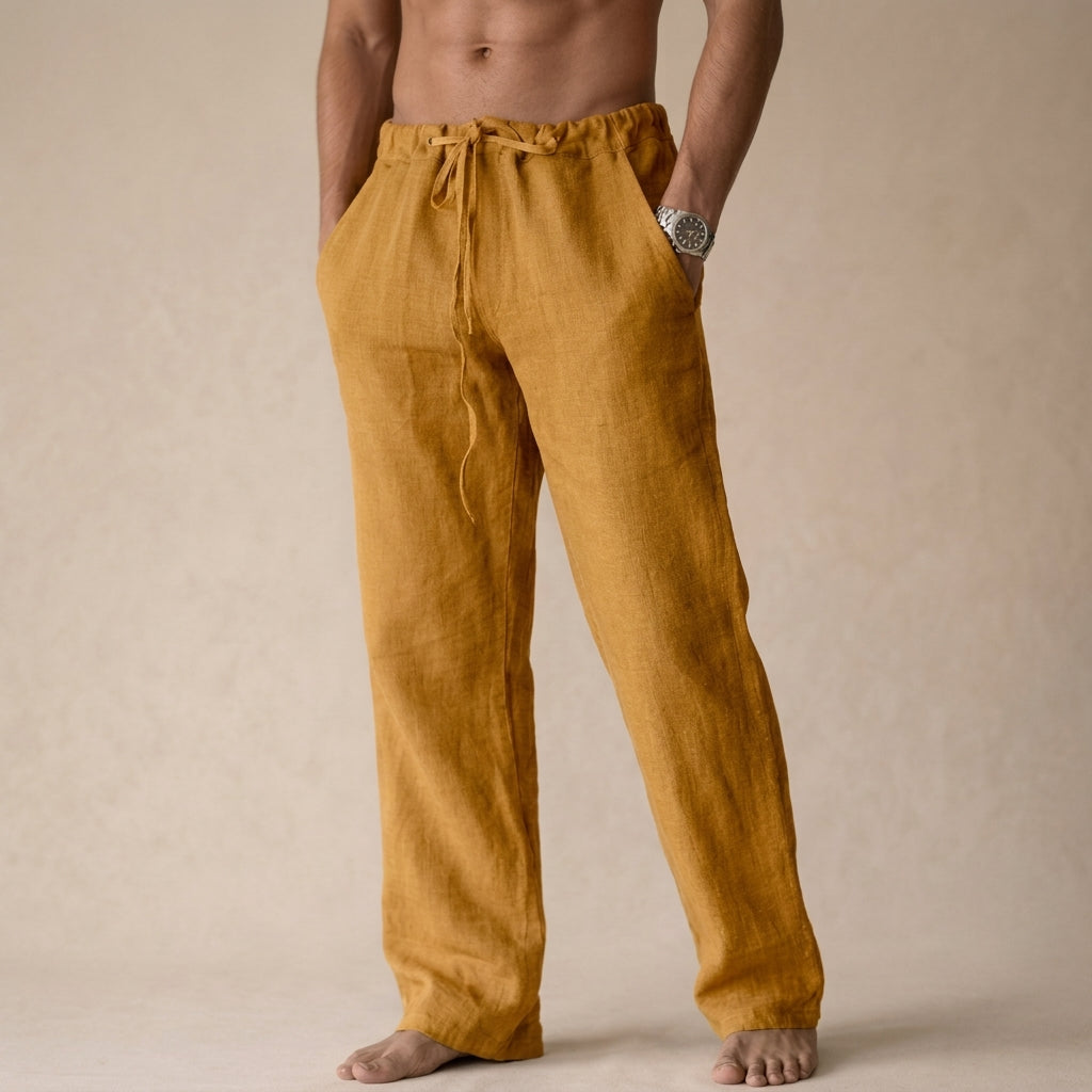 Earth-tone linen pants, available in multiple colourways, photo 7