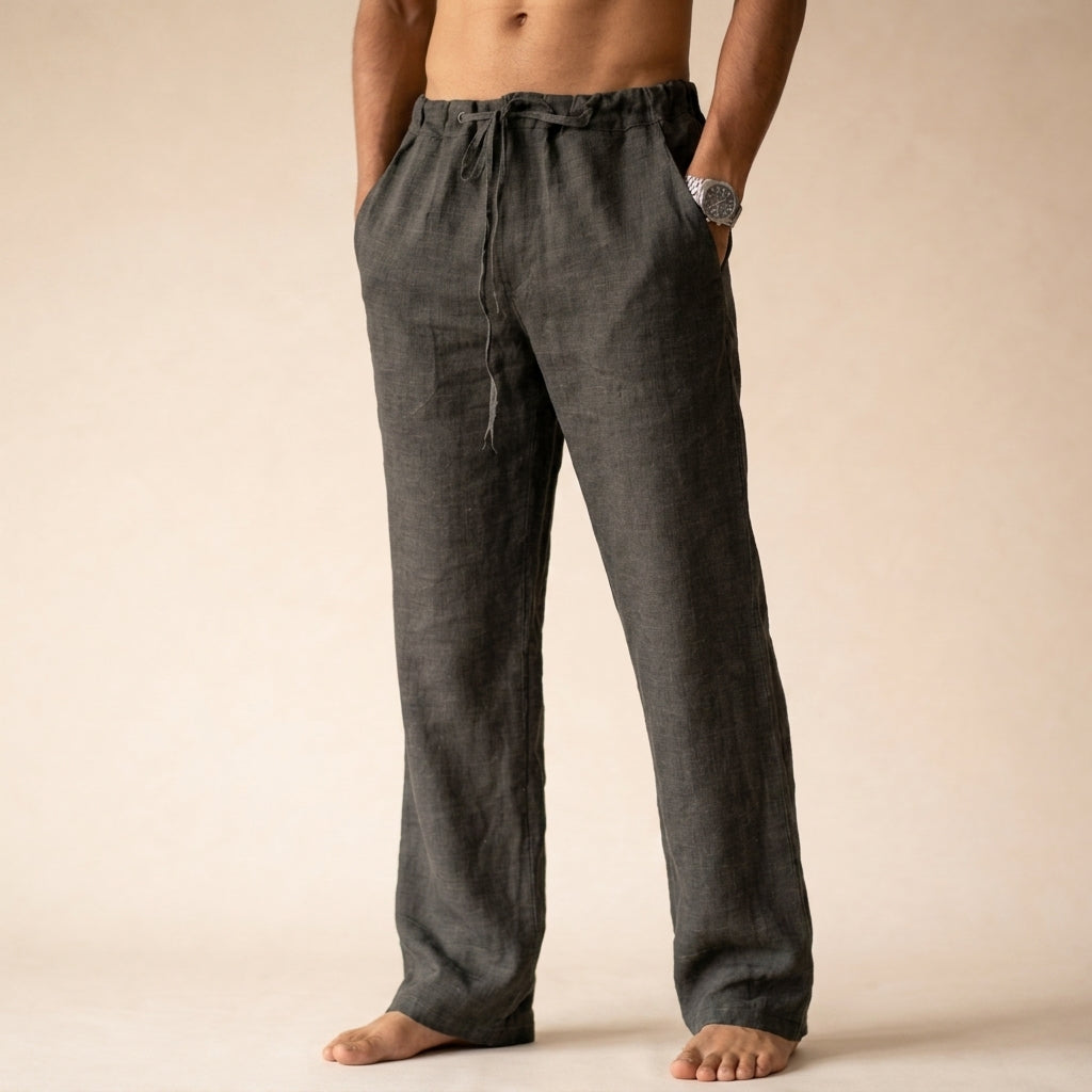 Earth-tone linen pants, available in multiple colourways, photo 8
