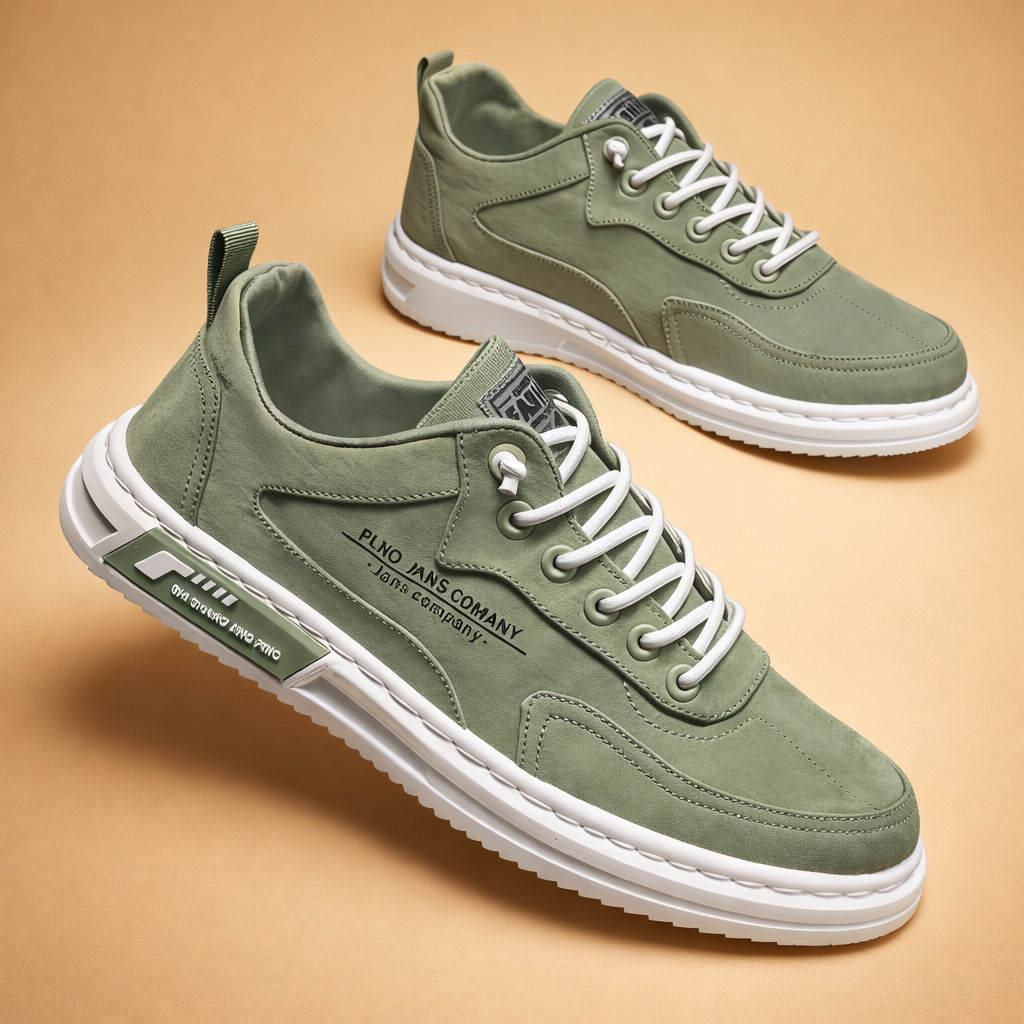 men's low-top lace-up street sneakers