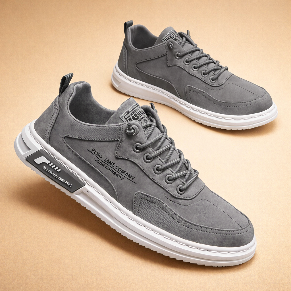 men's low-top lace-up street sneakers