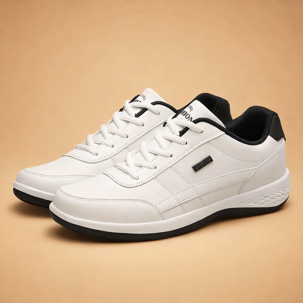 men's cushioned casual lace-up sneakers