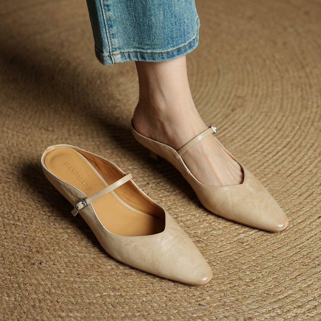 Women's Leather Mules, multiple colourways, photo 4