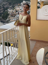 Tess | Women's Satin Slip Maxi Dress
