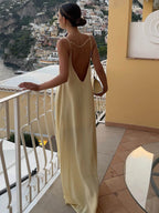 Women’s women's satin slip maxi dress