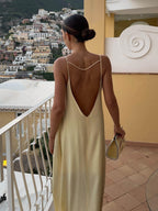 Women’s women's satin slip maxi dress