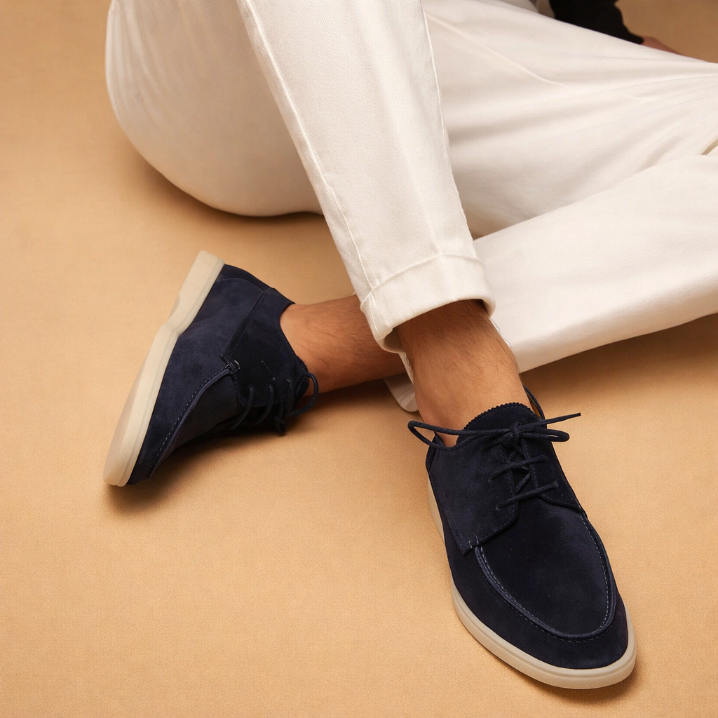 men's vegan leather lace-up dress shoes
