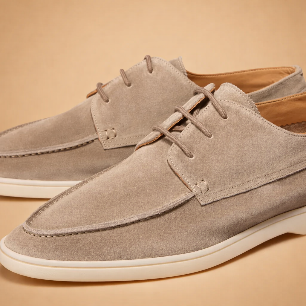 men's vegan leather lace-up dress shoes
