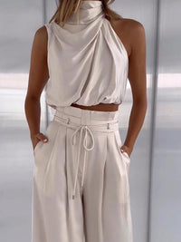 Fenna | Women's Satin Two Piece Set