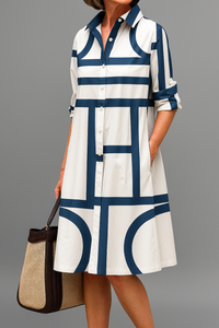 Eliza | Women's Midi Dress Sophisticated Fluid Silhouette for Spring