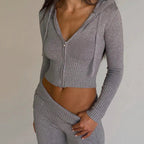 Women's knit two-piece set, available in multiple colourways, product photo 6