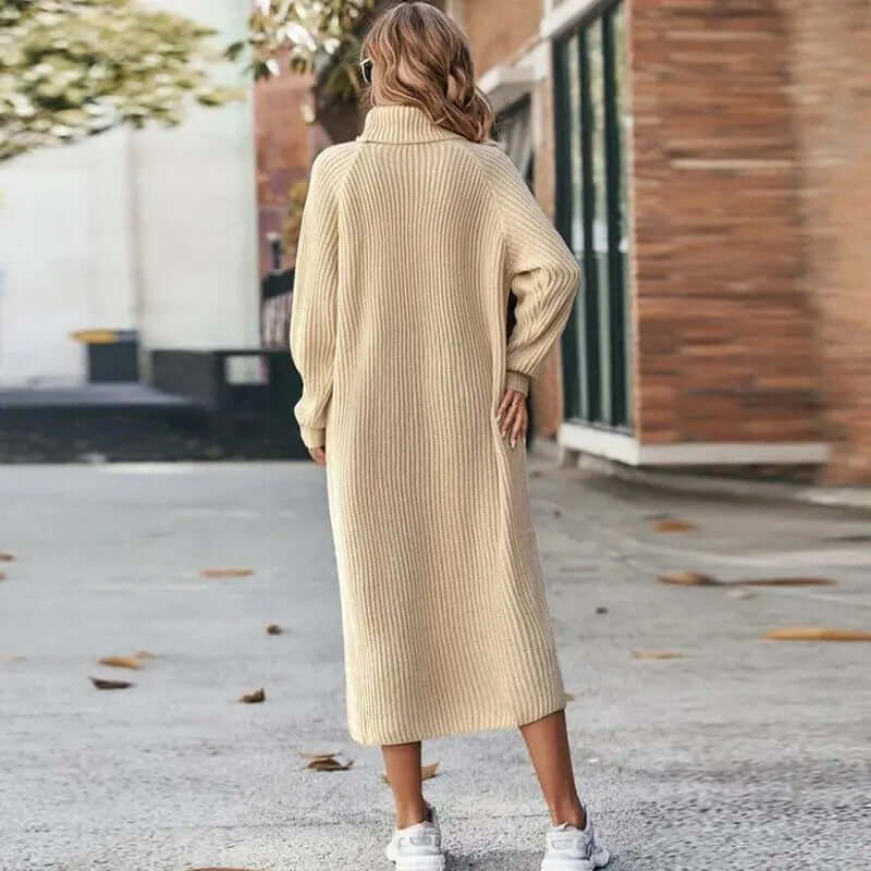 Women's Soft Knit Jumper Dress for Cool Spring Evenings — product photo