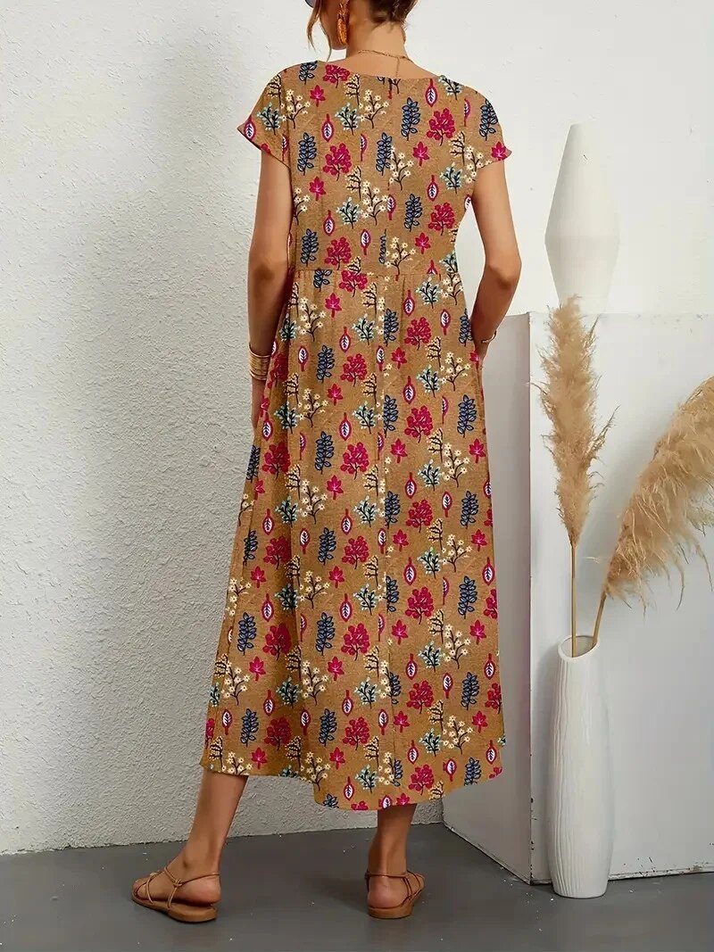 Women's cotton dress, available in multiple colourways, product photo 2