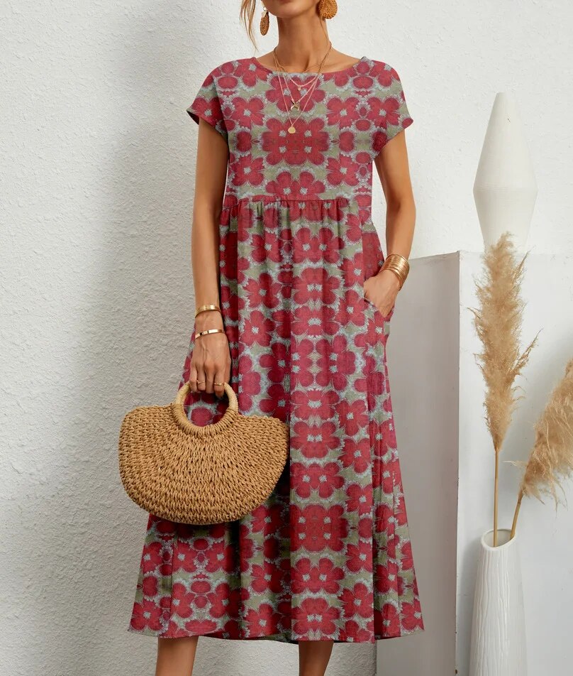 Women's cotton dress, available in multiple colourways, product photo 7