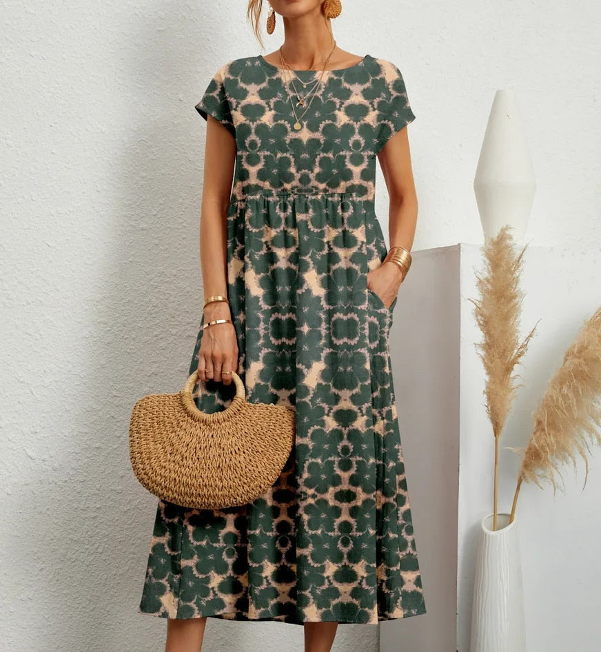 Women's cotton dress, available in multiple colourways, product photo 9