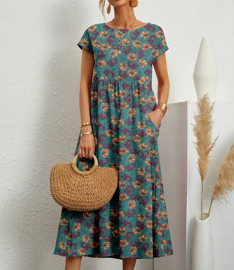 Women's cotton dress, available in multiple colourways, product photo 10
