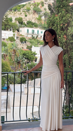 Full outfit look styled around the Ivory maxi dress for a polished finish