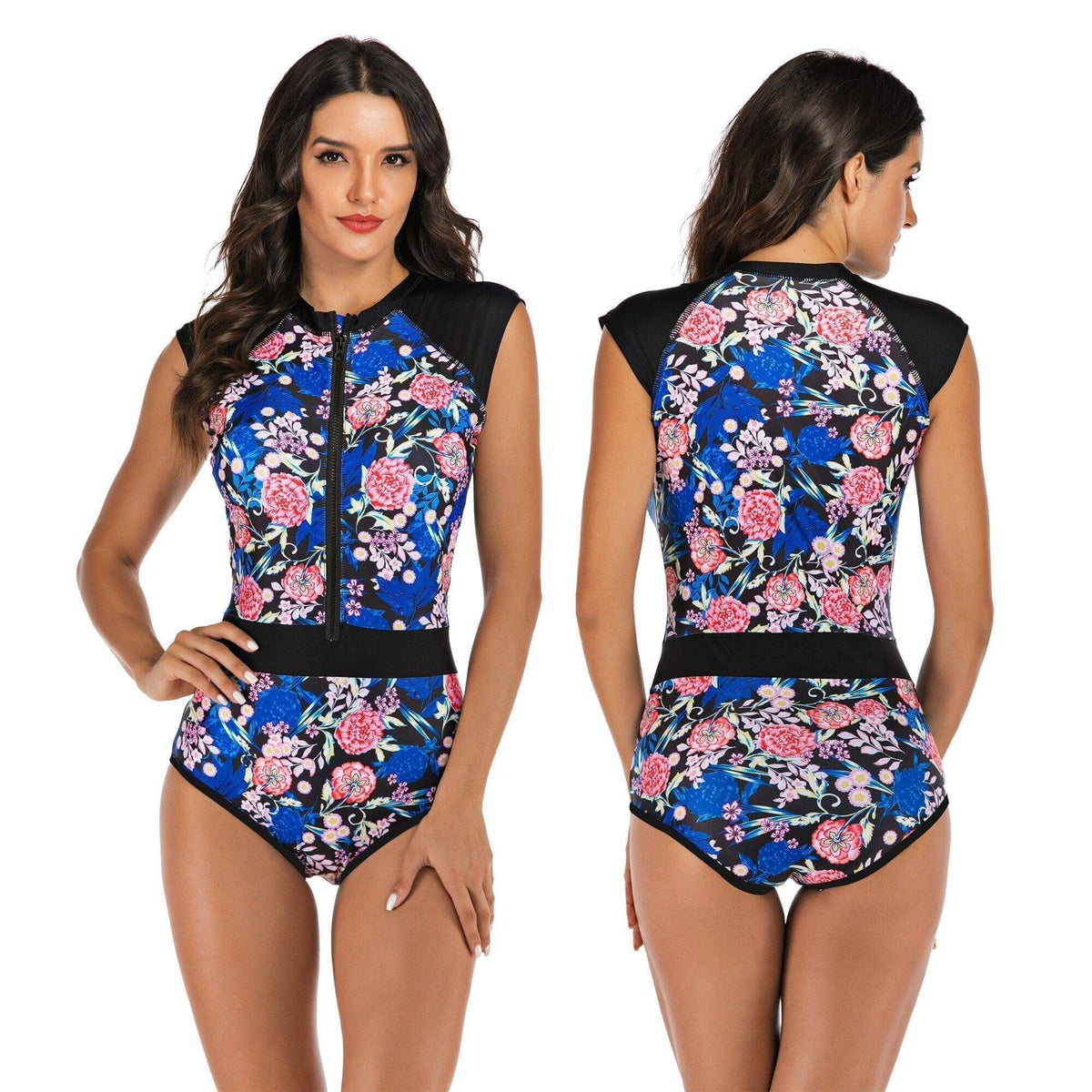 Women's Active One-Piece Swimsuit for Summer Swimming Laps — Pink