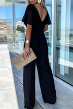 Women's Casual V-Neck Jumpsuit for Everyday Summer Wear — product photo