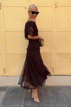 Women's V-Neck Maxi Dress for Wedding Guest Occasions — product photo