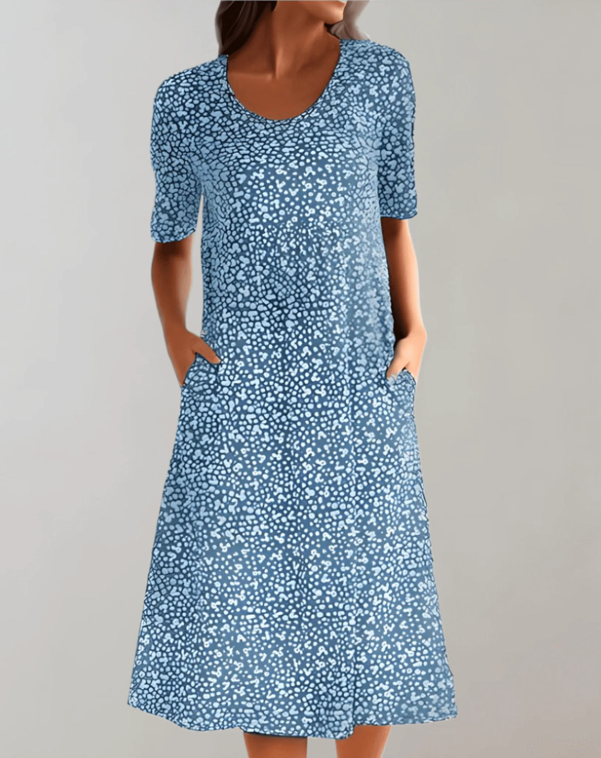 Women's Lightweight V-Neck Sundress in Eight Colourways — Light blue
