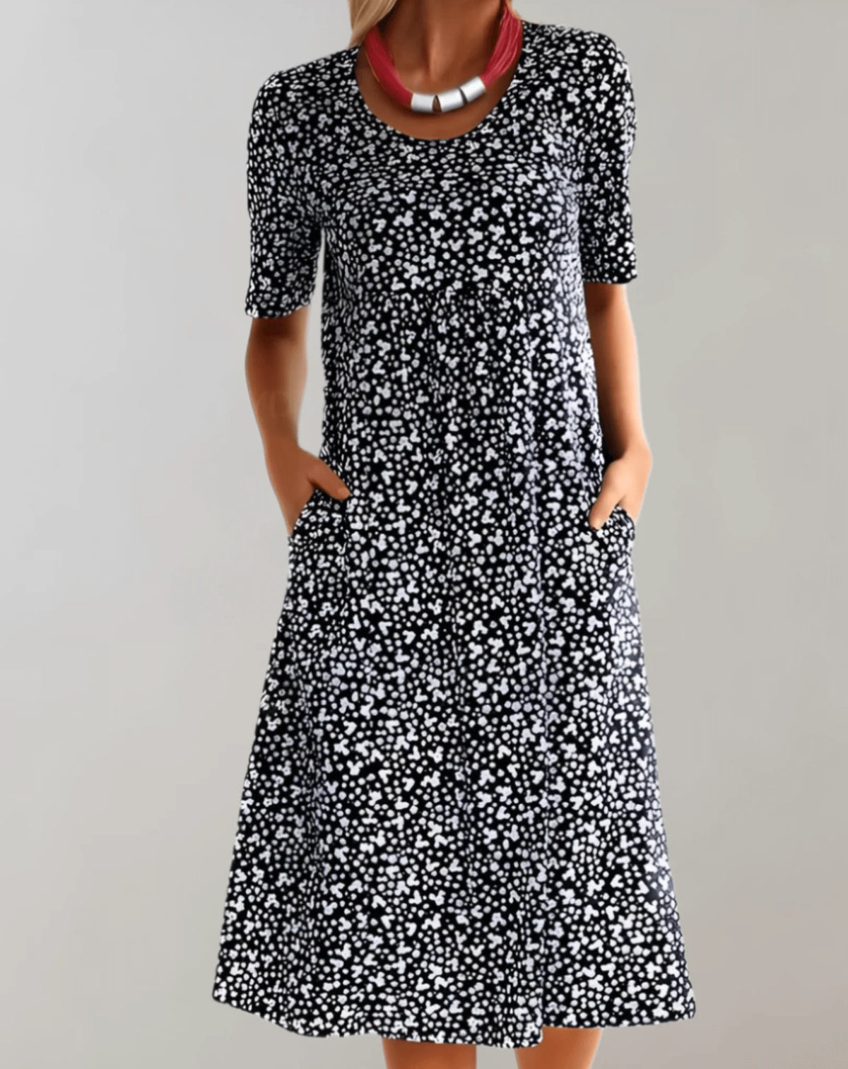 Women's Lightweight V-Neck Sundress in Eight Colourways — Black
