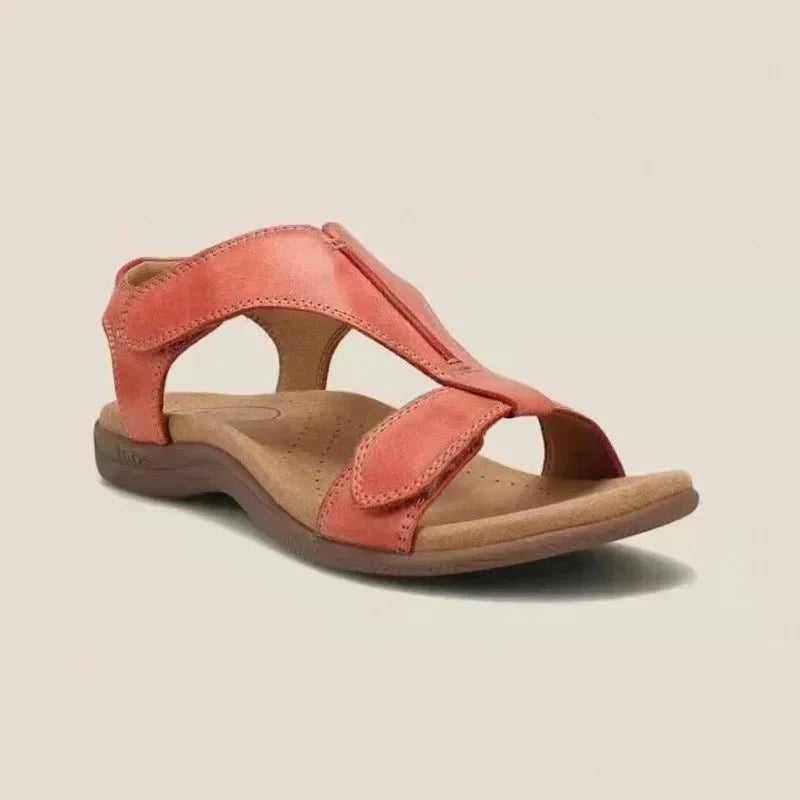 Women's Orthopedic Sandals with Contoured Arch Footbed — Pink