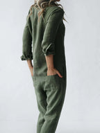 Women's Relaxed Fit Jumpsuit for Summer Resort & Vacation Wear — product photo