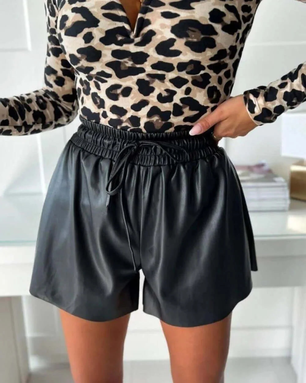 Women's Relaxed Fit Casual Shorts for Everyday Comfort — Black