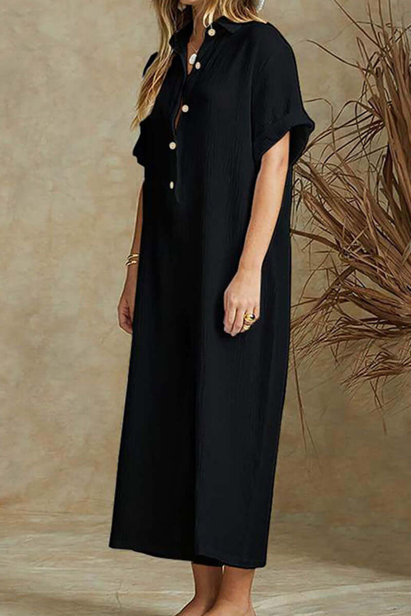 Women's Relaxed Fit Notch Collar Boilersuit Jumpsuit for Work — product photo